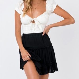 Princess Polly Black Mini Skirt